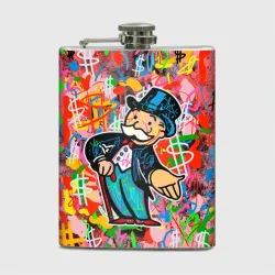 Фляга Alec Monopoly Капиталист Граффити
