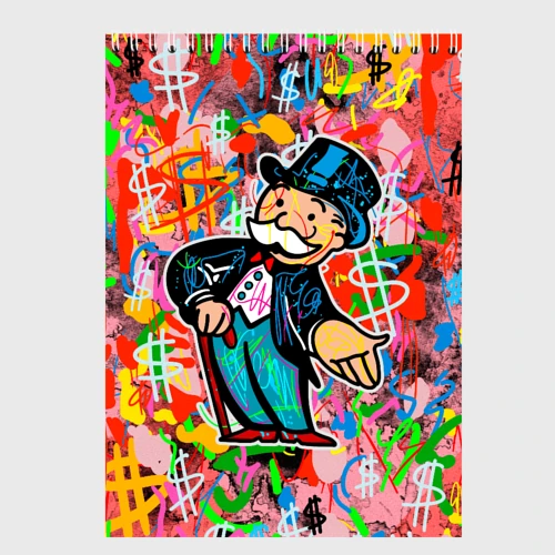 Скетчбук Alec Monopoly Капиталист Граффити