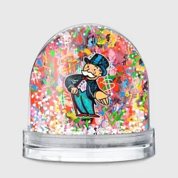 Игрушка Снежный шар Alec Monopoly Капиталист Граффити