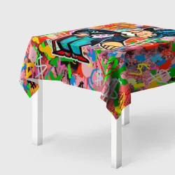 Скатерть 3D Alec Monopoly Капиталист Граффити