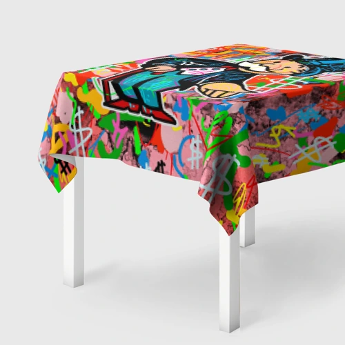 Скатерть 3D Alec Monopoly Капиталист Граффити