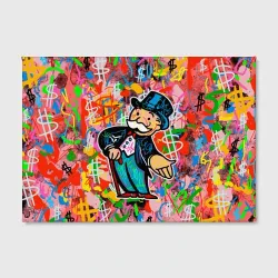 Холст прямоугольный Alec Monopoly Капиталист Граффити - фото 2