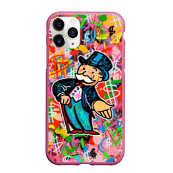 Чехол для iPhone 11 Pro Max матовый Alec Monopoly Капиталист Граффити