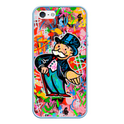 Чехол для iPhone 5/5S матовый Alec Monopoly Капиталист Граффити