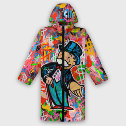 Мужской дождевик 3D Alec Monopoly Капиталист Граффити