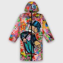 Женский дождевик 3D Alec Monopoly Капиталист Граффити