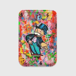 Картхолдер Magsafe магнитный Alec Monopoly Капиталист Граффити