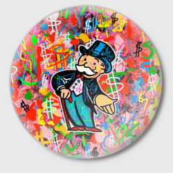 Значок Alec Monopoly Капиталист Граффити