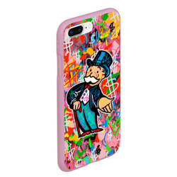 Чехол для iPhone 7Plus/8 Plus матовый Alec Monopoly Капиталист Граффити - фото 2