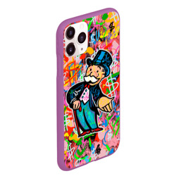 Чехол для iPhone 11 Pro Max матовый Alec Monopoly Капиталист Граффити - фото 2