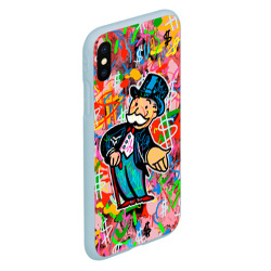 Чехол для iPhone XS Max матовый Alec Monopoly Капиталист Граффити - фото 2