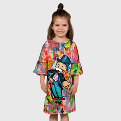 Детское платье 3D Alec Monopoly Капиталист Граффити - фото 2