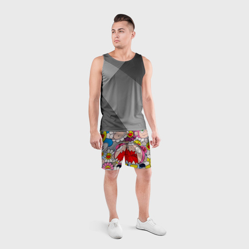 Мужские шорты спортивные Takashi Murakami кричащий арт, цвет 3D печать - фото 4