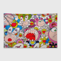 Флаг-баннер Takashi Murakami кричащий арт