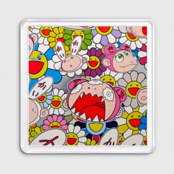 Магнит 55*55 Takashi Murakami кричащий арт