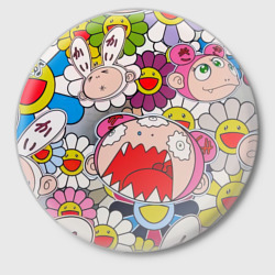 Значок Takashi Murakami кричащий арт