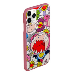 Чехол для iPhone 11 Pro Max матовый Takashi Murakami кричащий арт - фото 2