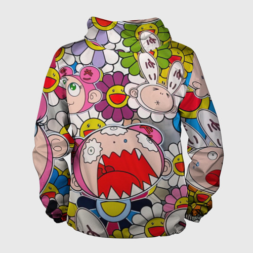 Мужская ветровка 3D Takashi Murakami кричащий арт, цвет белый - фото 2