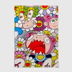 Постер Takashi Murakami кричащий арт