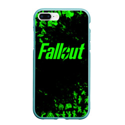 Чехол для iPhone 7Plus/8 Plus матовый Fallout пупсы паттерн зелёный ядерная зима
