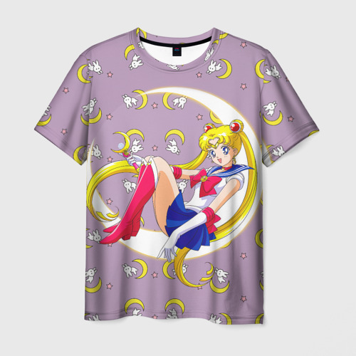 Мужская футболка 3D Sailor Moon Usagi, цвет 3D печать