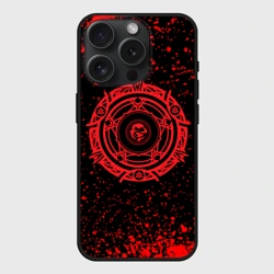 Чехол силиконовый для Apple iPhone 15 Pro матовый Демоны старшей школы Клан Гремори