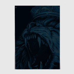 Постер Zenit lion Dark theme