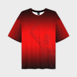 Мужская футболка oversize 3D Спартак Гладиатор Red Theme