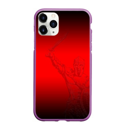 Чехол для iPhone 11 Pro Max матовый Спартак Гладиатор Red Theme