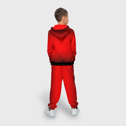 Детский 3D костюм с принтом Спартак Гладиатор Red Theme, вид сзади #2