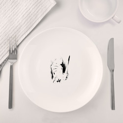 Набор: тарелка + кружка Ведьак когти лого охотник - фото 2