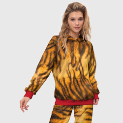 Женский костюм с толстовкой 3D Шкура тигра 2022 - фото 2