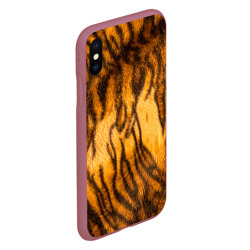 Чехол для iPhone XS Max матовый Шкура тигра 2022 - фото 2