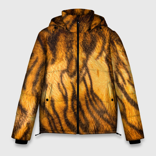 Мужская зимняя куртка 3D Шкура тигра 2022, цвет черный