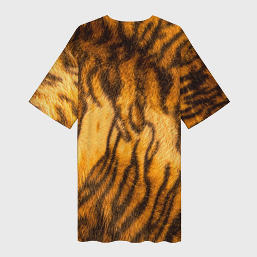 Платье-футболка 3D Шкура тигра 2022, цвет 3D печать - фото 2