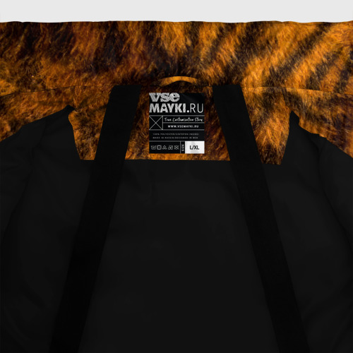 Мужская зимняя куртка 3D Шкура тигра 2022, цвет черный - фото 7
