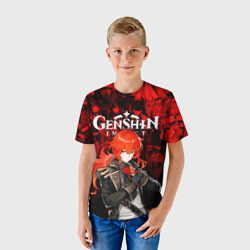 Детская футболка 3D Genshin Impact Diluc Геншин Импакт дилюк - фото 2