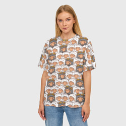 Женская футболка oversize 3D Овечки и барашки - фото 2