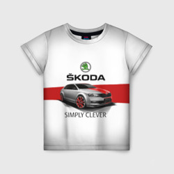 Детская футболка 3D Skoda Rapid Sport