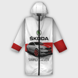 Мужской дождевик 3D Skoda Rapid Sport