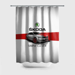 Штора 3D для ванной Skoda Rapid Sport