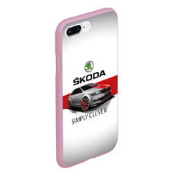 Чехол для iPhone 7Plus/8 Plus матовый Skoda Rapid Sport - фото 2