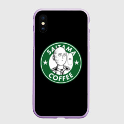 Чехол для iPhone XS Max матовый One-Punch MAN ok coffee