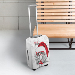 Чехол для чемодана 3D Happy Christmas: кокер спаниель - фото 2