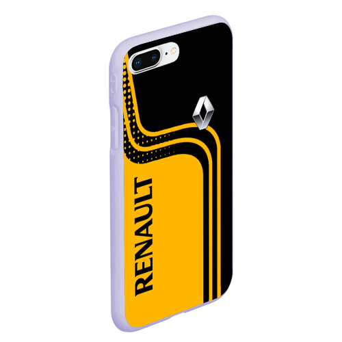 Чехол для iPhone 7Plus/8 Plus матовый Renault Рено, цвет светло-сиреневый - фото 3