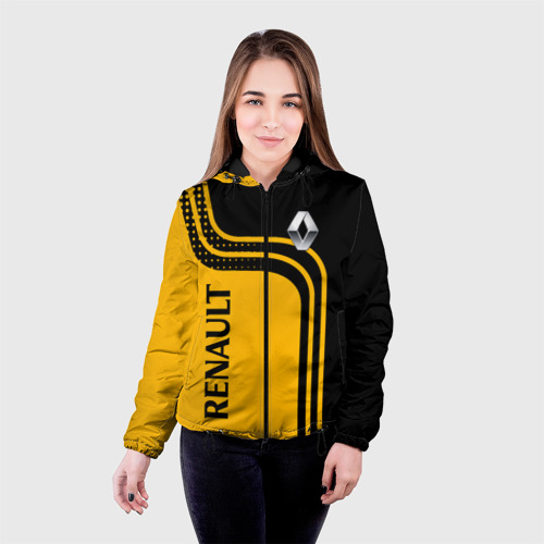 Женская куртка 3D Renault Рено, цвет черный - фото 3