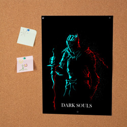 Постер Dark Souls neon Силуэт - фото 2