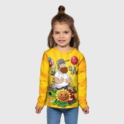 Детский лонгслив 3D PvZ Pop Yellow - фото 2