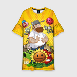 Детское платье 3D PvZ Pop Yellow