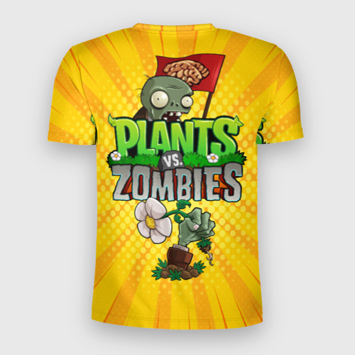 Мужская футболка 3D Slim PvZ Pop Yellow, цвет 3D печать - фото 2